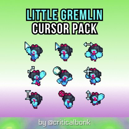 LITTLE GREMLIN - 20 CURSORS Pack