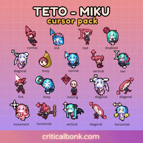 TETO X MIKU - 30 Cursors Collection